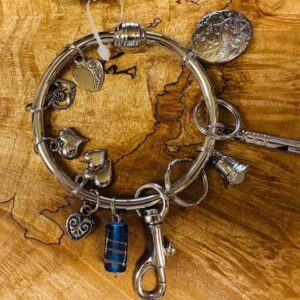 Heart Key Charm Bracelet